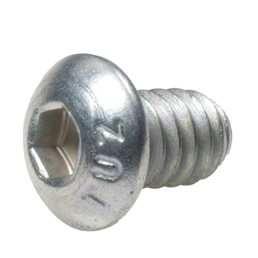 Zinc plated button head cap screw 1/4-20 x .38 full thread structural fastener