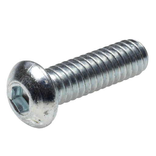 Zinc plated button head cap screw 1/4-20 x .875 in full thread industrial fastener