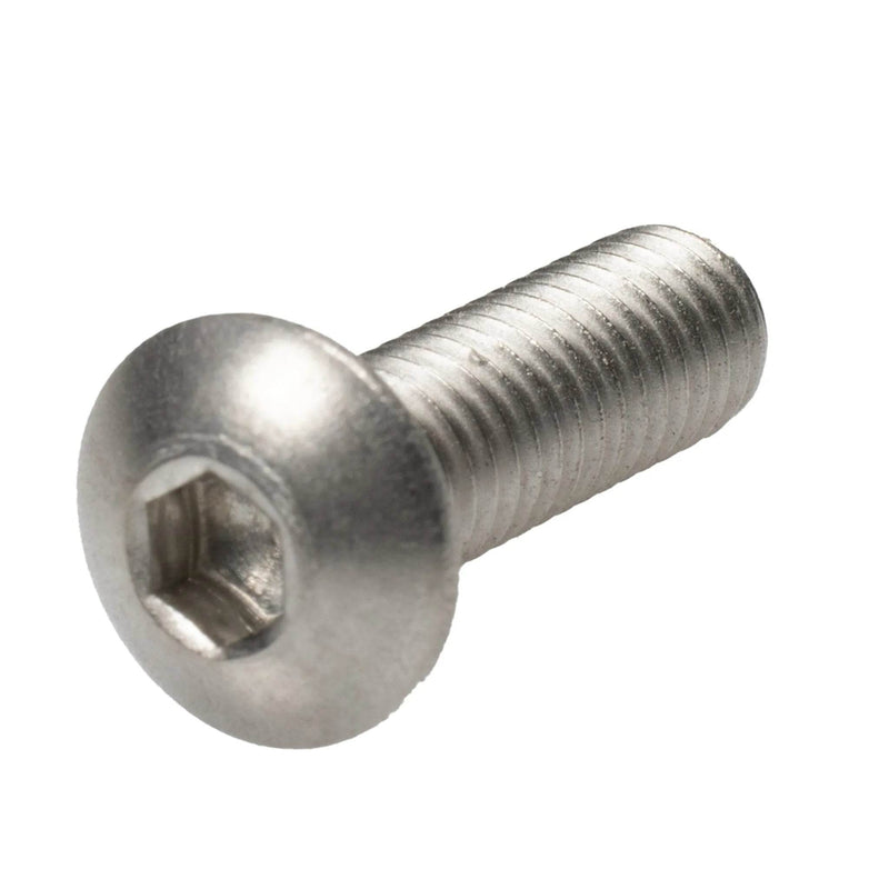 Stainless steel button head cap screw 10-32 x .63 full thread fastener