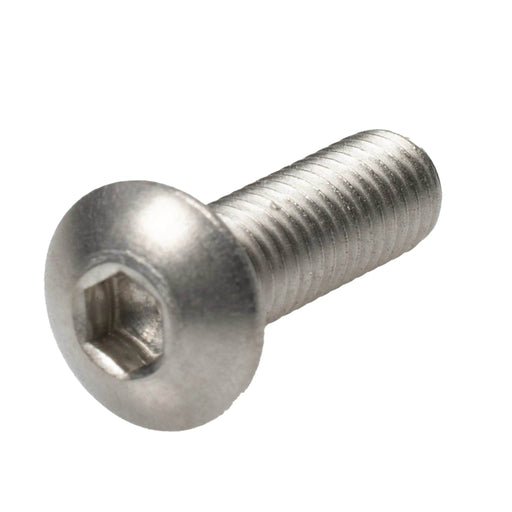 Stainless steel button head cap screw 10-32 x .63 full thread fastener