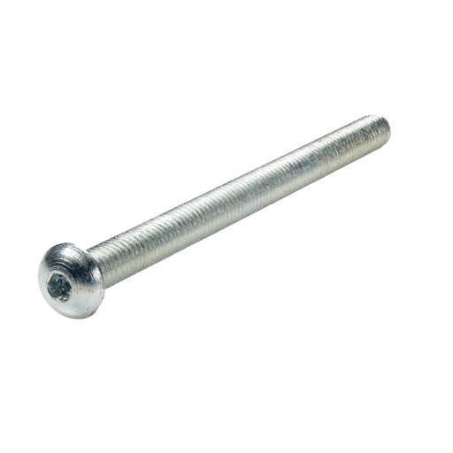 Zinc plated button head cap screw 3/8-16 x 5.25 in full thread hardware bolt