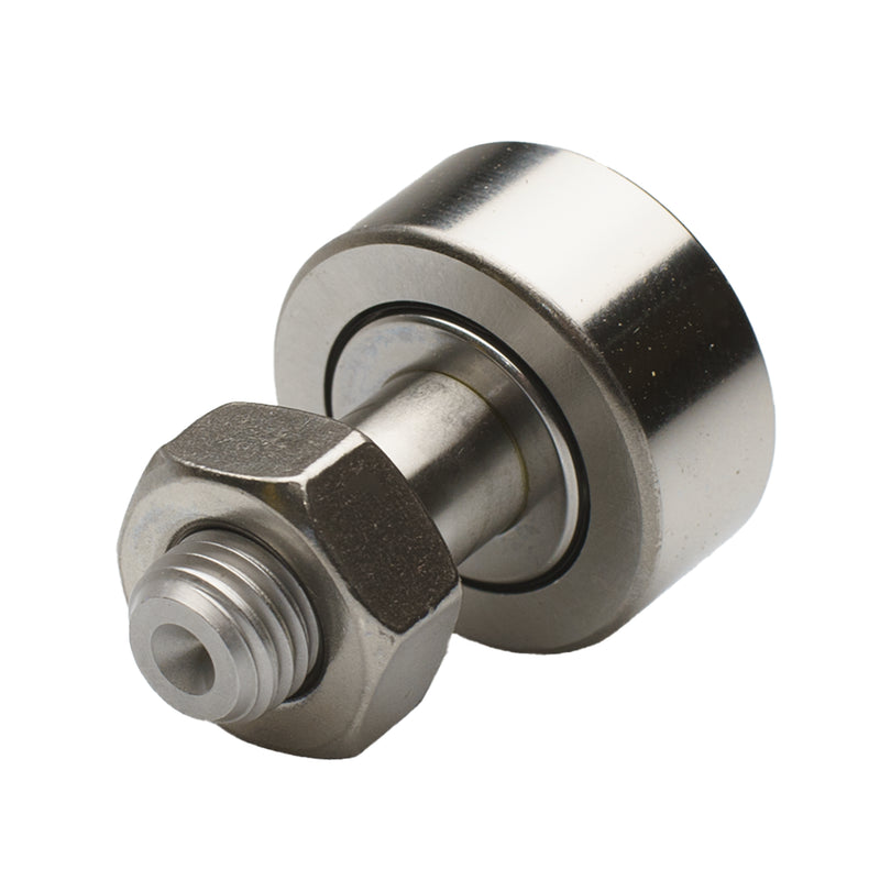 Stainless steel cam follower 26 mm OD M10 industrial roller component