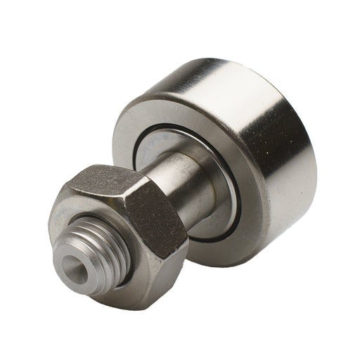 Stainless steel cam follower 26 mm OD M10 industrial roller component