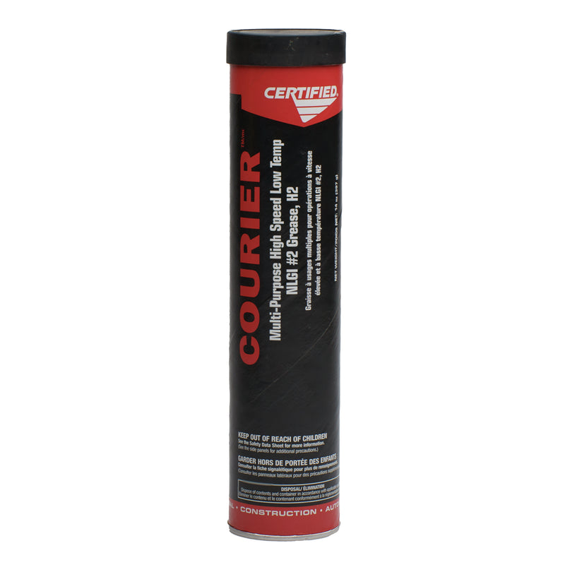 Certified Courier multi-purpose NLGI #2 grease cartridge, 14 oz, lithium-based industrial grease