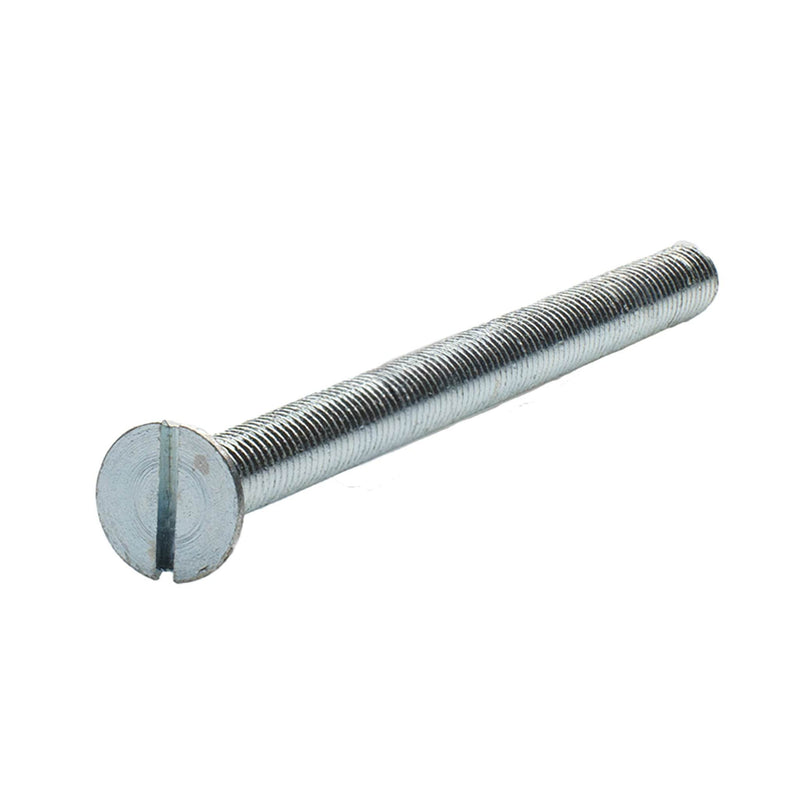 Flat head cap screw 3/8-16 x 3 in zinc plated full thread coaster fastener