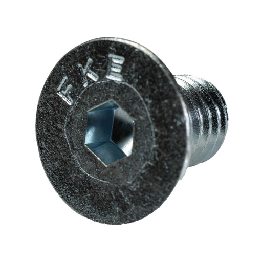 Zinc plated flat head cap screw 3/8-16 x .63 in full thread machine fastener