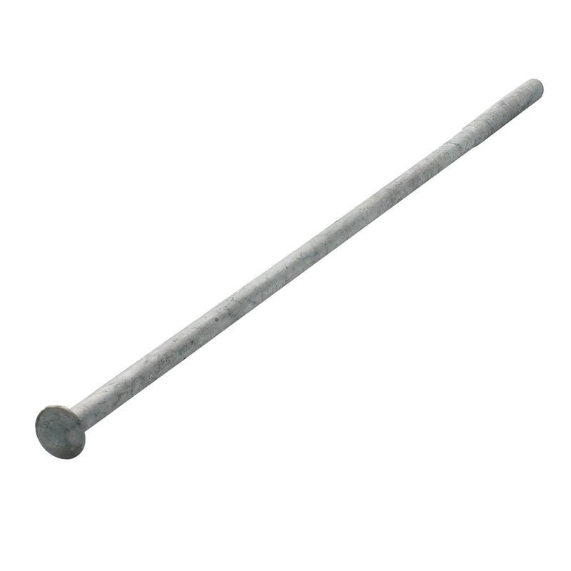 Hot-dip galvanized flat head machine screw 3/8-16 x 16 in partial thread hardware bolt pack