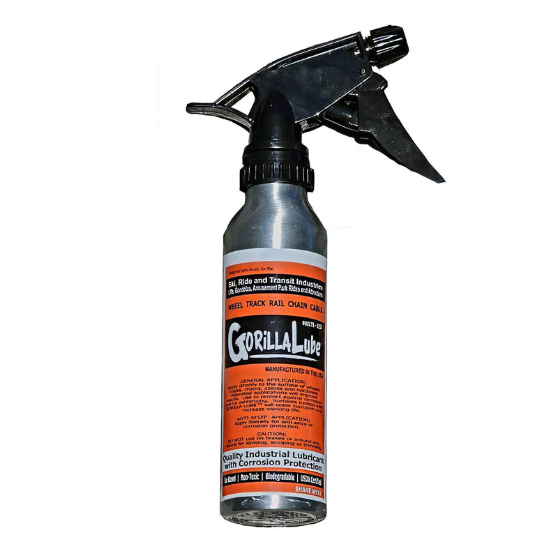 Gorilla Lube trigger sprayer brushed aluminum liquid 6 oz bottle