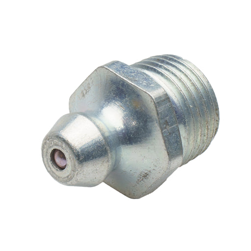 Zinc plated grease fitting 1/8 NPT straight industrial lubrication fitting