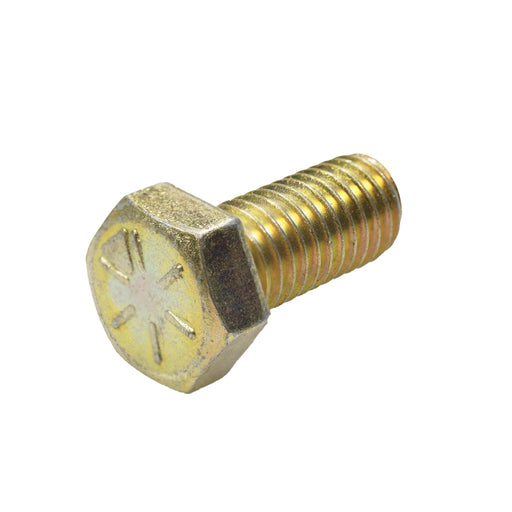 Grade 8 yellow zinc heavy hex cap screw 1/2-13 x 1.13 in full thread fastener