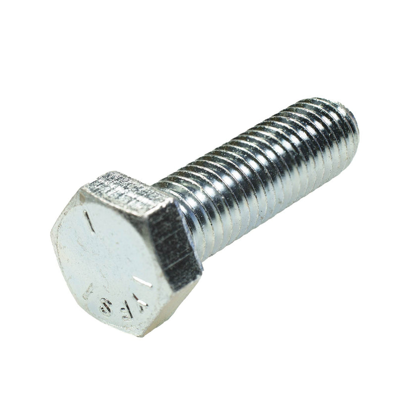 Grade 5 zinc-plated hex head cap screw, 1/2"-13 x 1.75", partially threaded for durable industrial fastening.