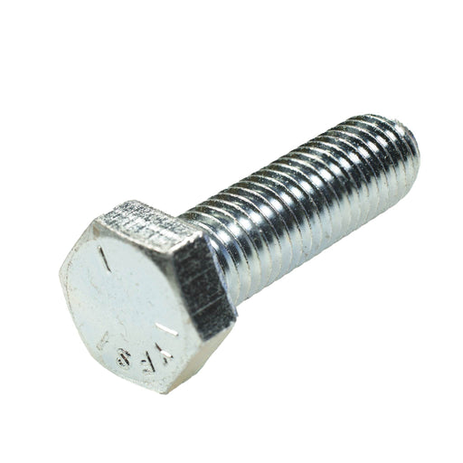 Grade 5 zinc-plated hex head cap screw, 1/2"-13 x 1.75", partially threaded for durable industrial fastening.
