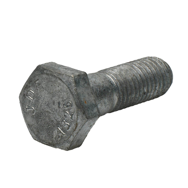 Hot dip galvanized heavy hex cap screw 1/2-13 x 1.75 in partial thread A325 bolt