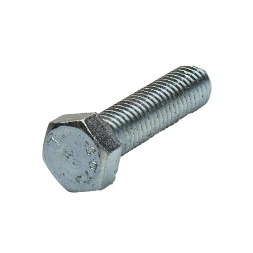 Grade 5 zinc-plated hex head cap screw, 1/2"-13 x 2.00", fully threaded for durable industrial fastening.