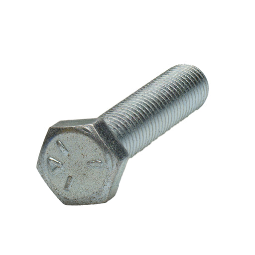 Grade 5 zinc-plated hex head cap screw, 1/2"-13 x 2.50", fully threaded for durable industrial fastening.