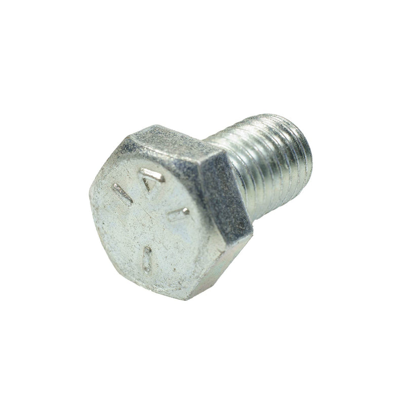 Grade 5 zinc-plated hex head cap screw, 1/2"-13 x 0.88", fully threaded for durable industrial fastening.