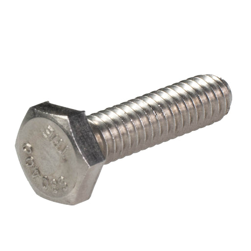 Stainless steel heavy hex cap screw 1/4-20 x 1 in full thread industrial fastener