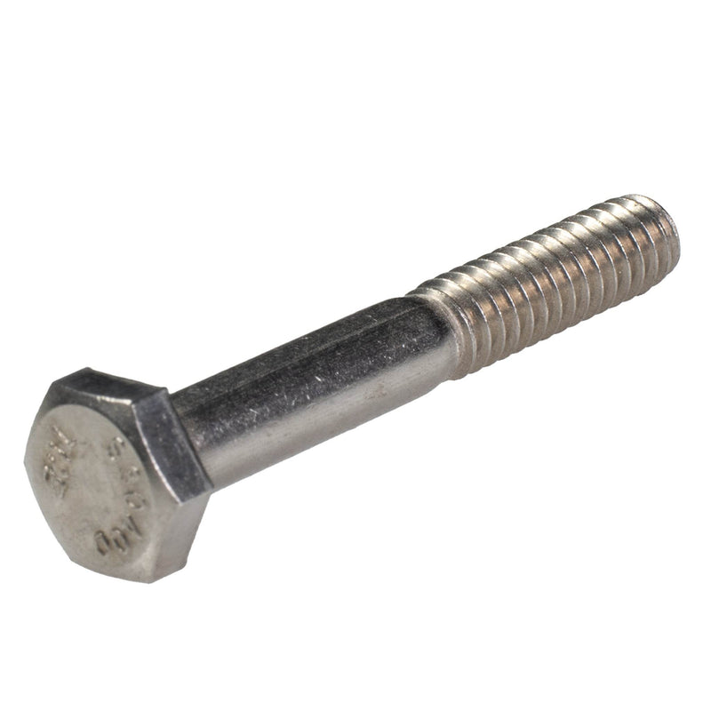 Stainless steel heavy hex cap screw 1/4-20 x 1.75 in full thread corrosion resistant bolt