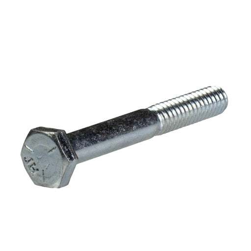 Zinc plated grade 5 heavy hex cap screw 1/4-20 x 2 in partial thread machine fastener