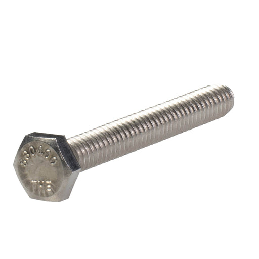 Stainless steel heavy hex cap screw 1/4-20 x 2 in partial thread corrosion resistant