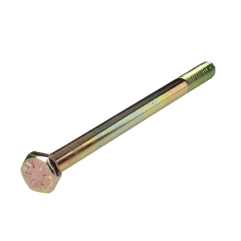 Grade 8 yellow zinc heavy hex cap screw 1/4-20 x 4 in partial thread fastener