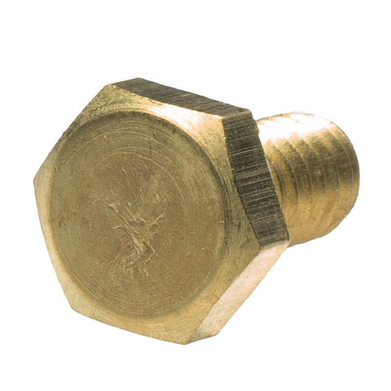 Brass heavy hex cap screw 1/4-20 x .50 full thread industrial fastener