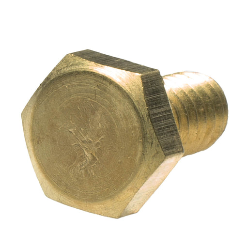 Brass heavy hex cap screw 1/4-20 x .50 full thread industrial fastener