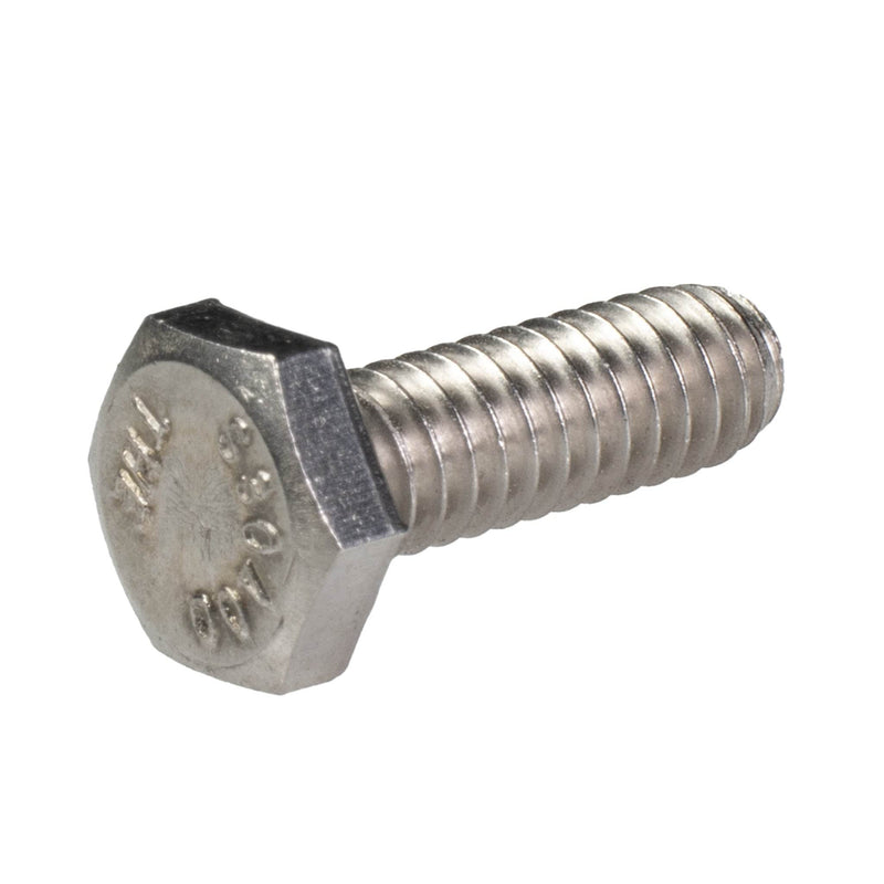 Stainless steel heavy hex cap screw 1/4-20 x .75 in full thread corrosion resistant