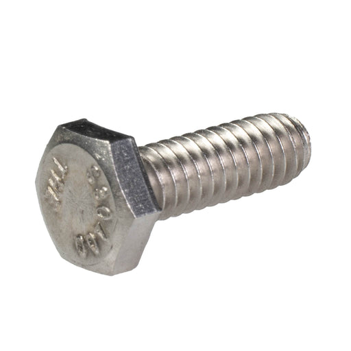 Stainless steel heavy hex cap screw 1/4-20 x .75 in full thread corrosion resistant