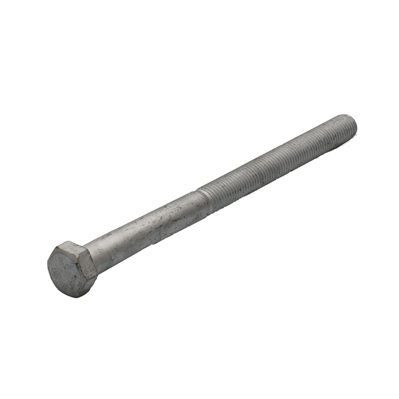 Heavy hex cap screw 3/4-10 x 10.5 in A307 partial thread bolt, hot dip galvanized finish