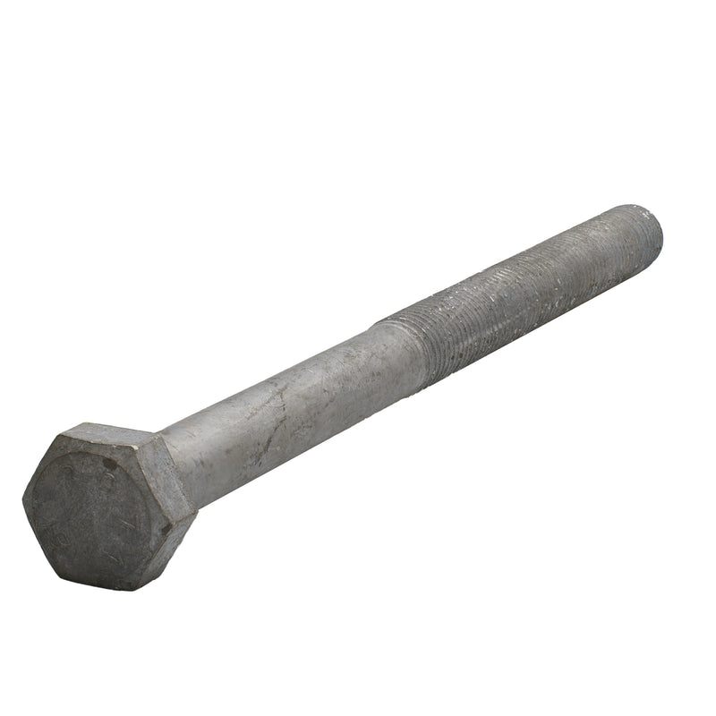A307 hot-dip galvanized hex head cap screw, 3/4"-10 x 11.00", for corrosion-resistant structural fastening.