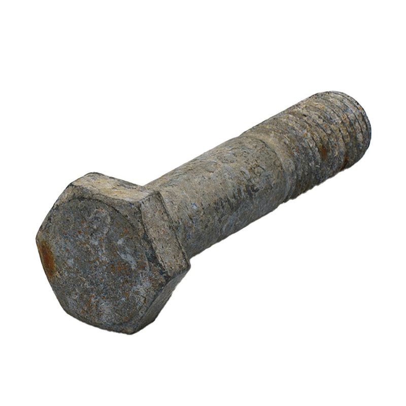 Hot-dip galvanized heavy hex cap screw 3/4-10 thread, 3.50 in length, A325 grade