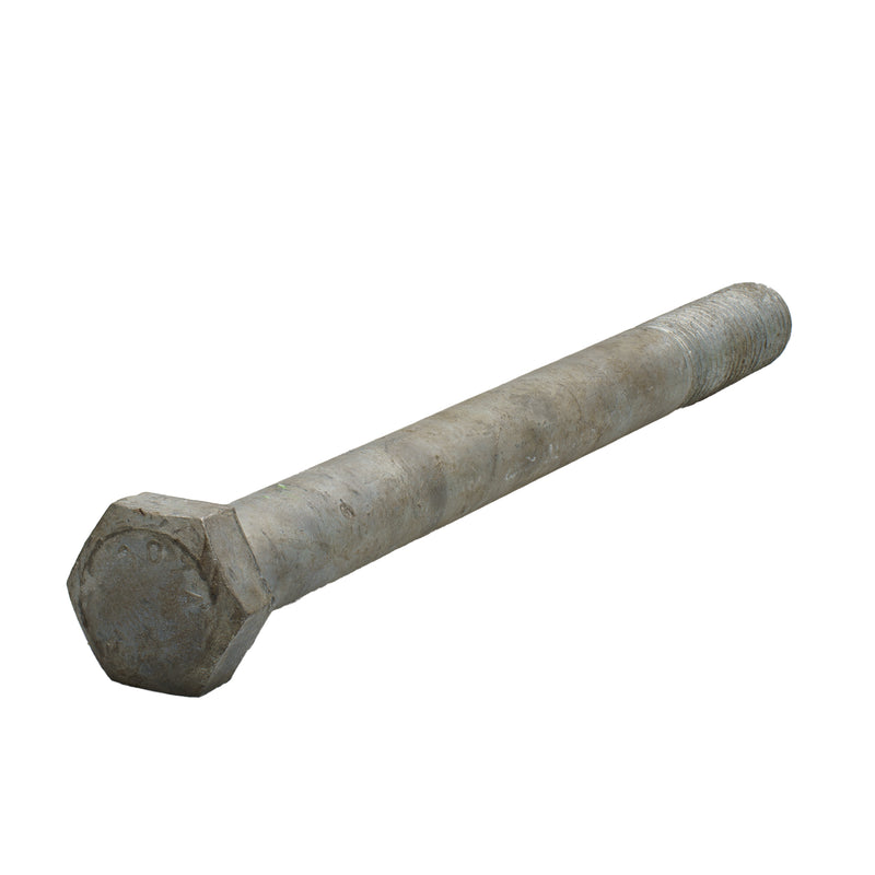 A307 heavy hex cap screw 3/4-10 x 9 in hot-dip galvanized 2 in thread structural fastener
