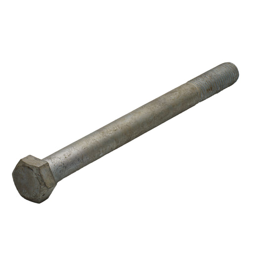 Galvanized steel heavy hex cap screw 3/4-10 x 9 in partial thread A307 industrial bolt