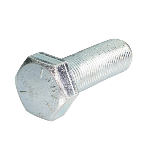 Zinc-plated hex head cap screw, 3/4"-16 x 2.25", for corrosion-resistant industrial fastening.