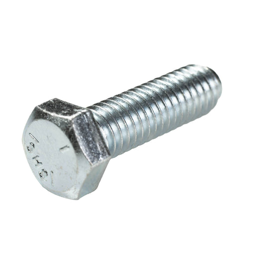 Grade 5 zinc heavy hex cap screw 3/8-16 x 1.25 in full thread roller coaster fastener