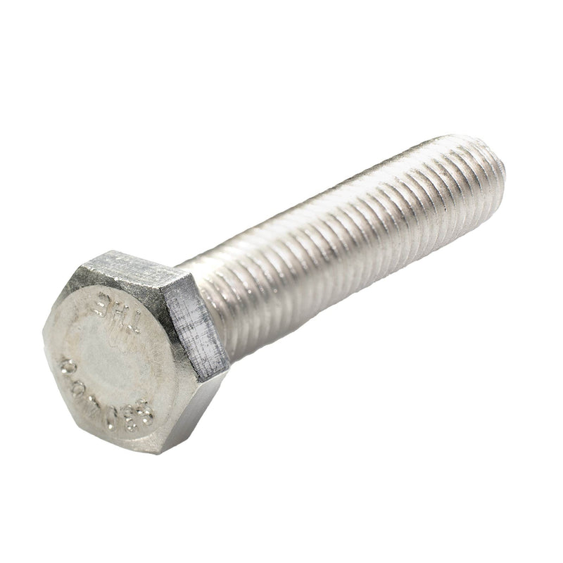 Stainless steel heavy hex cap screw 3/8-16 x 2 in partial thread coaster part