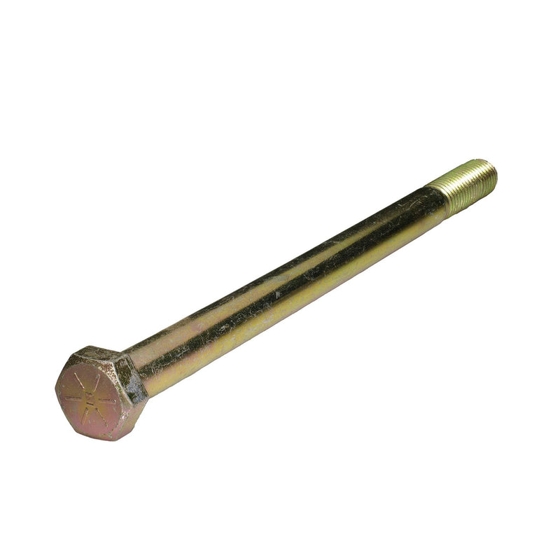 Grade 8 yellow zinc heavy hex cap screw 5/8-11 x 10 in partial thread bolt