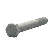 A307 hot-dip galvanized hex head cap screw, 5/8"-11 x 5.00", partially threaded for structural fastening.