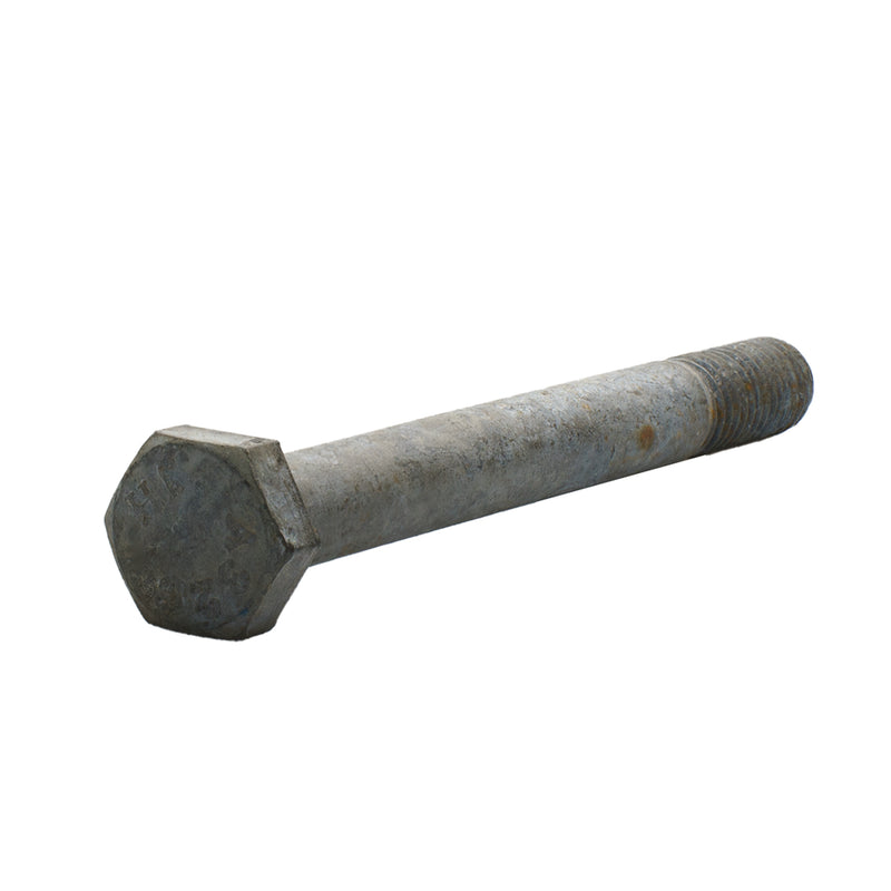 Hot dip galvanized heavy hex cap screw 5/8-11 x 6 in partial thread A325 machine fastener