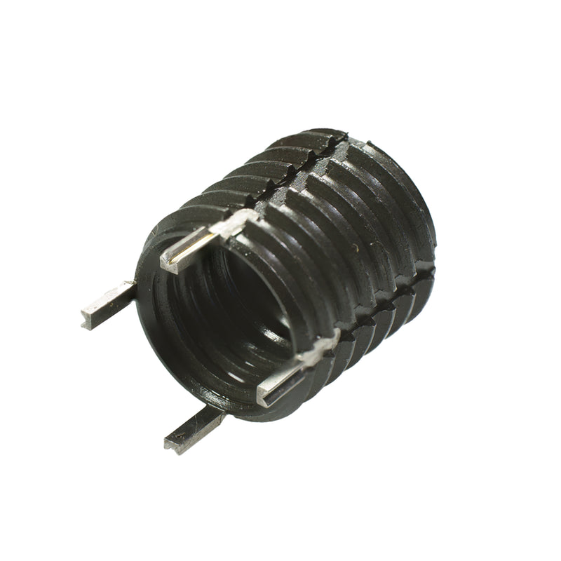 Grade 8 zinc-plated key-locking thread insert, 1/2"-13 size, for high-strength thread repair and reinforcement.