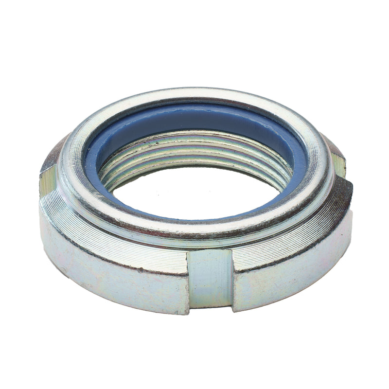 Zinc plated nylon insert bearing locknut M25x1.5 machine hardware