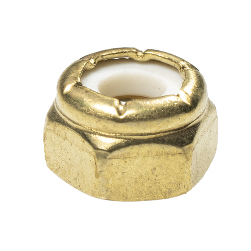 Brass nylon insert locknut 10-32 secure fastening component