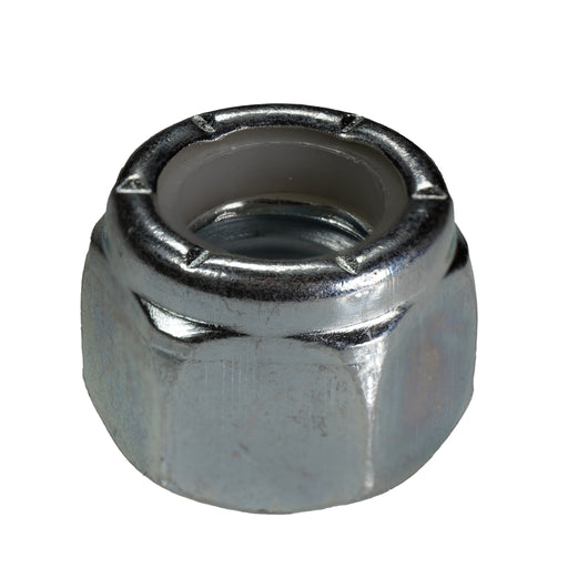 Zinc plated grade 5 nylon insert locknut 3/8-16 thread for secure fastenings