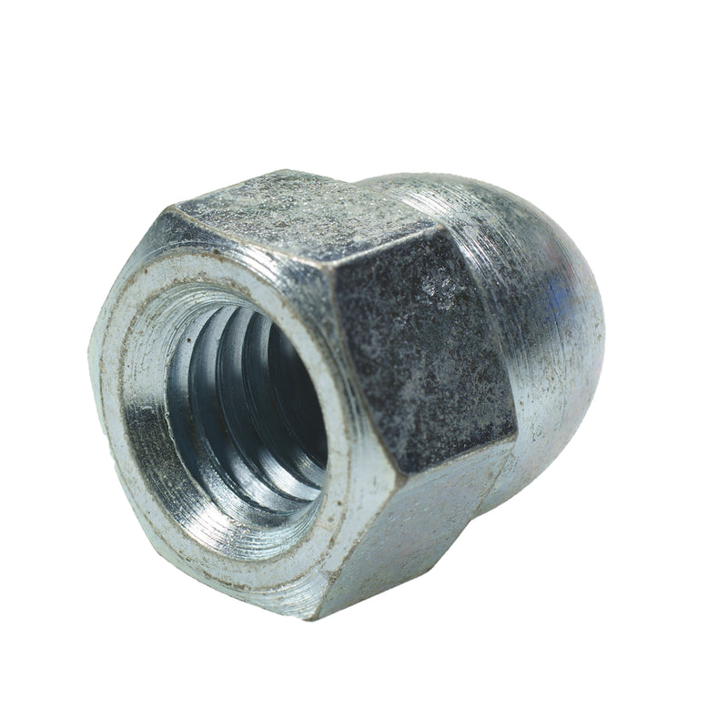 Grade 8 zinc plated acorn nut 1/2-13 secure fastening hardware component
