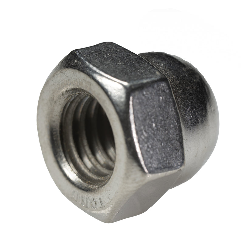 Stainless steel acorn nut 3/8-16 corrosion resistant hardware