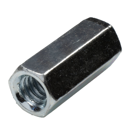 Zinc plated coupling nut 1/4-20 x .875 length grade 2 machine hardware