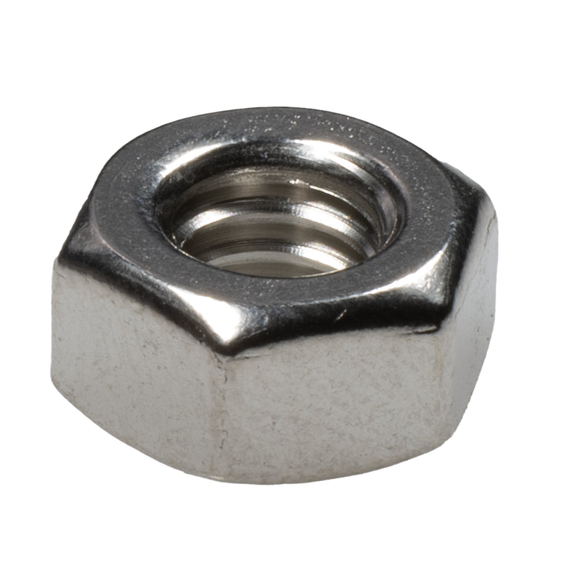 Stainless steel hex nut 1/4-20 industrial fastening component
