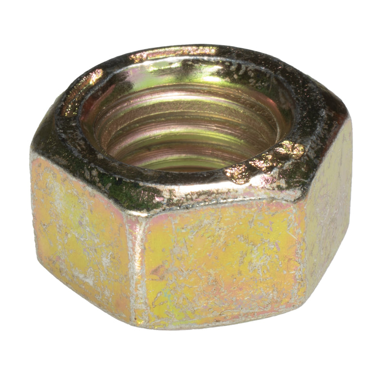 Grade 8 yellow zinc hex nut 3/8-16 secure fastening component