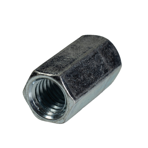 Zinc plated reducing coupling nut 1/4-20 to 3/8-16 grade 2 hardware